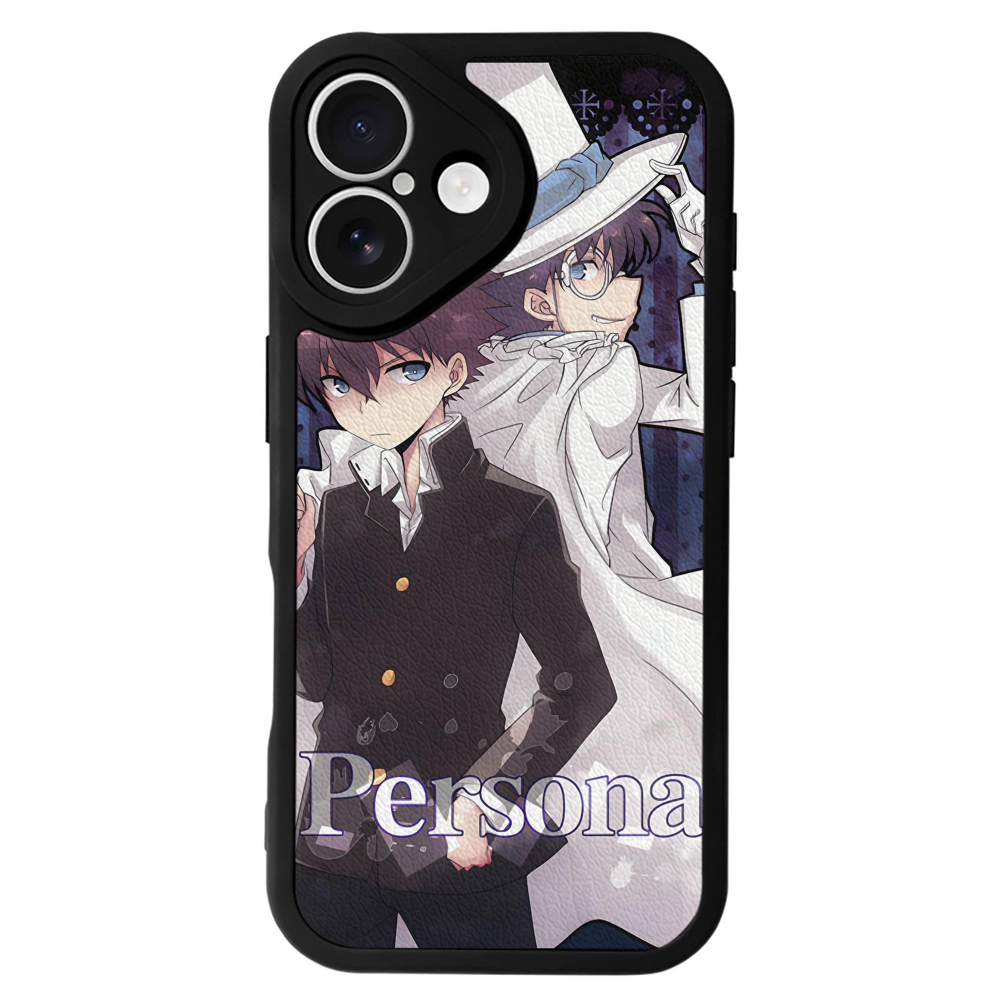 （画像用） 名探偵コナン Detective Conan 【iPhone 16シリーズ対応】シリコンスマホケース（レザー調） 材質：シリコン